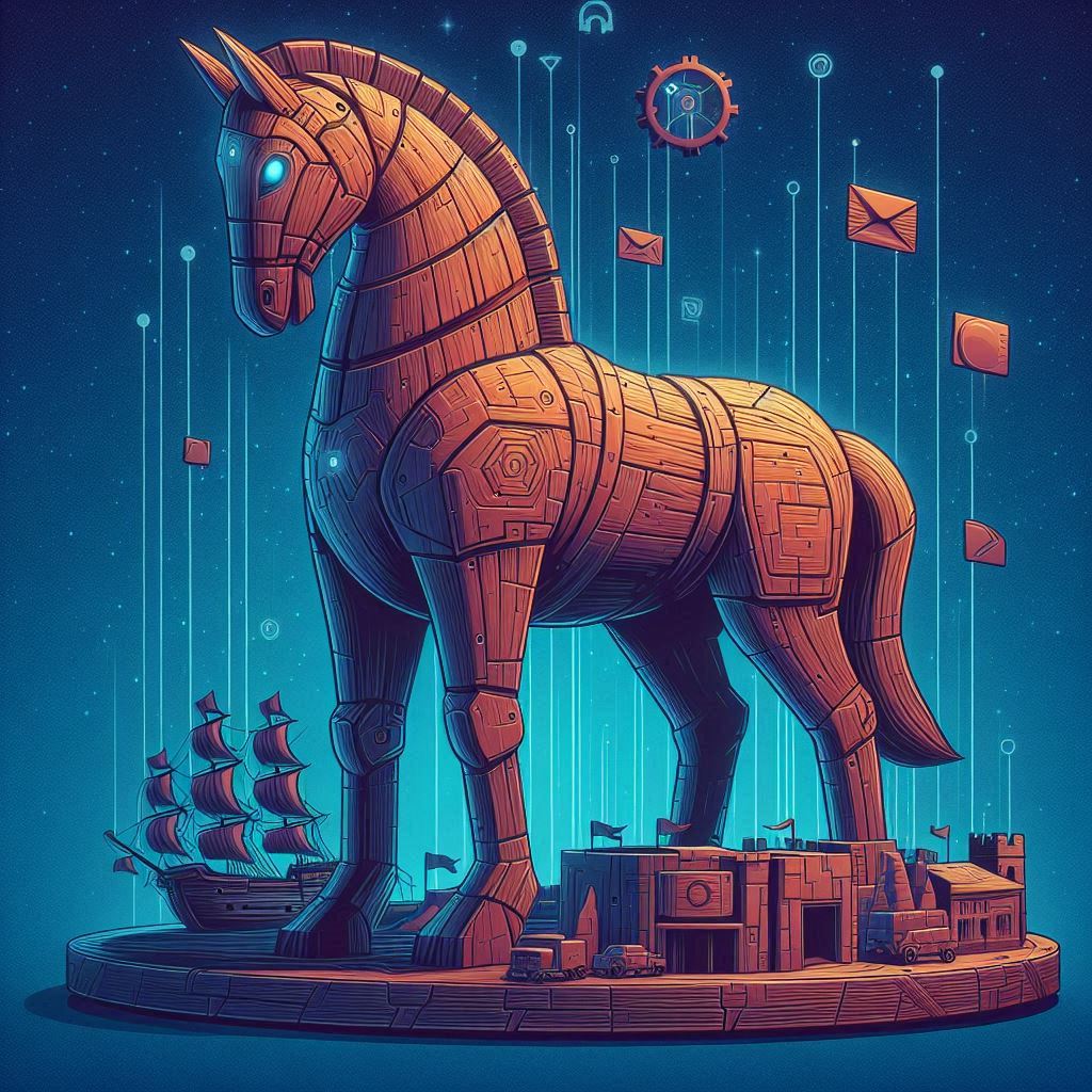 Ilustrasi Sejarah Trojan 