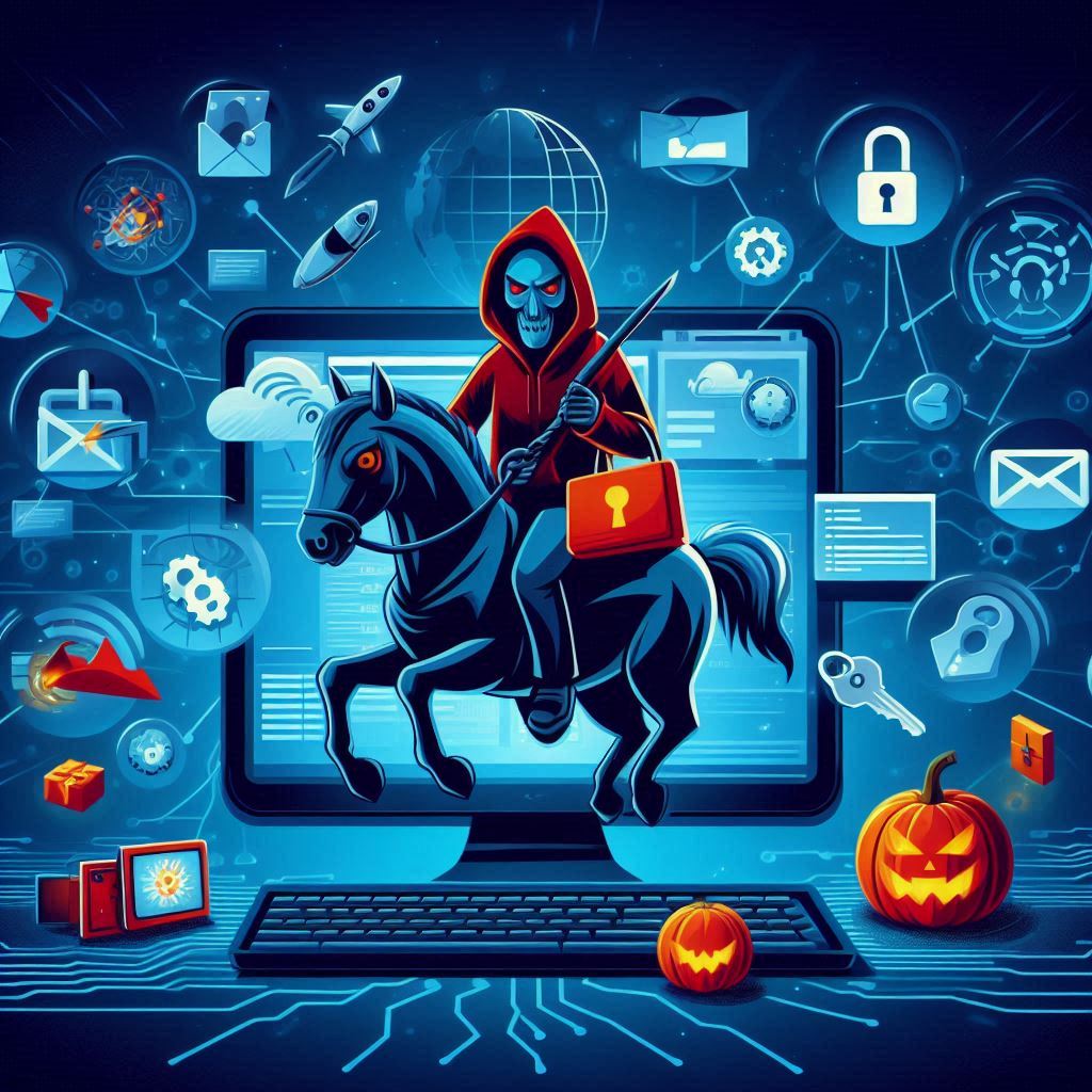 Ilustrasi Trojan dan Kejahatan Siber