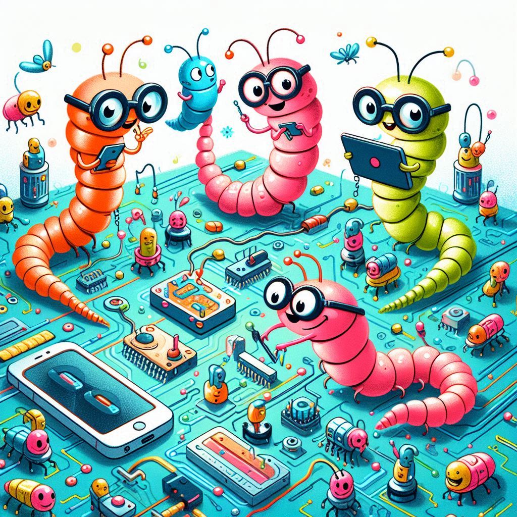 ilustrasi Worms dan IoT