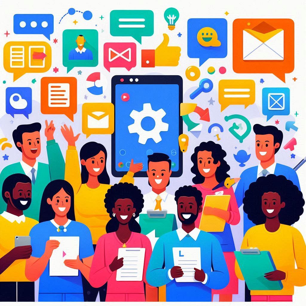 ilustrasi Menggunakan Google Workspace untuk Produktivitas