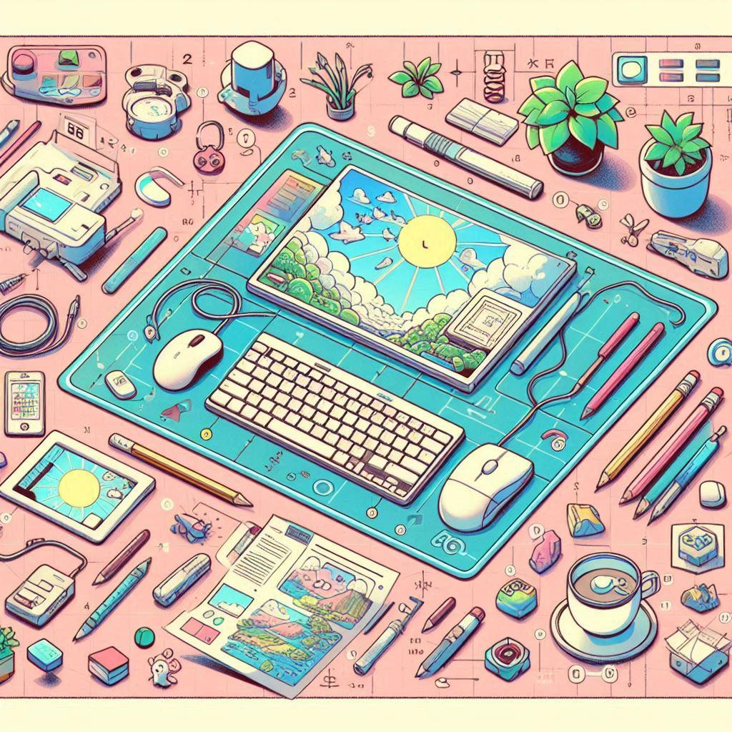 ilustrasi Pengenalan Periferal Komputer: Keyboard dan Mouse