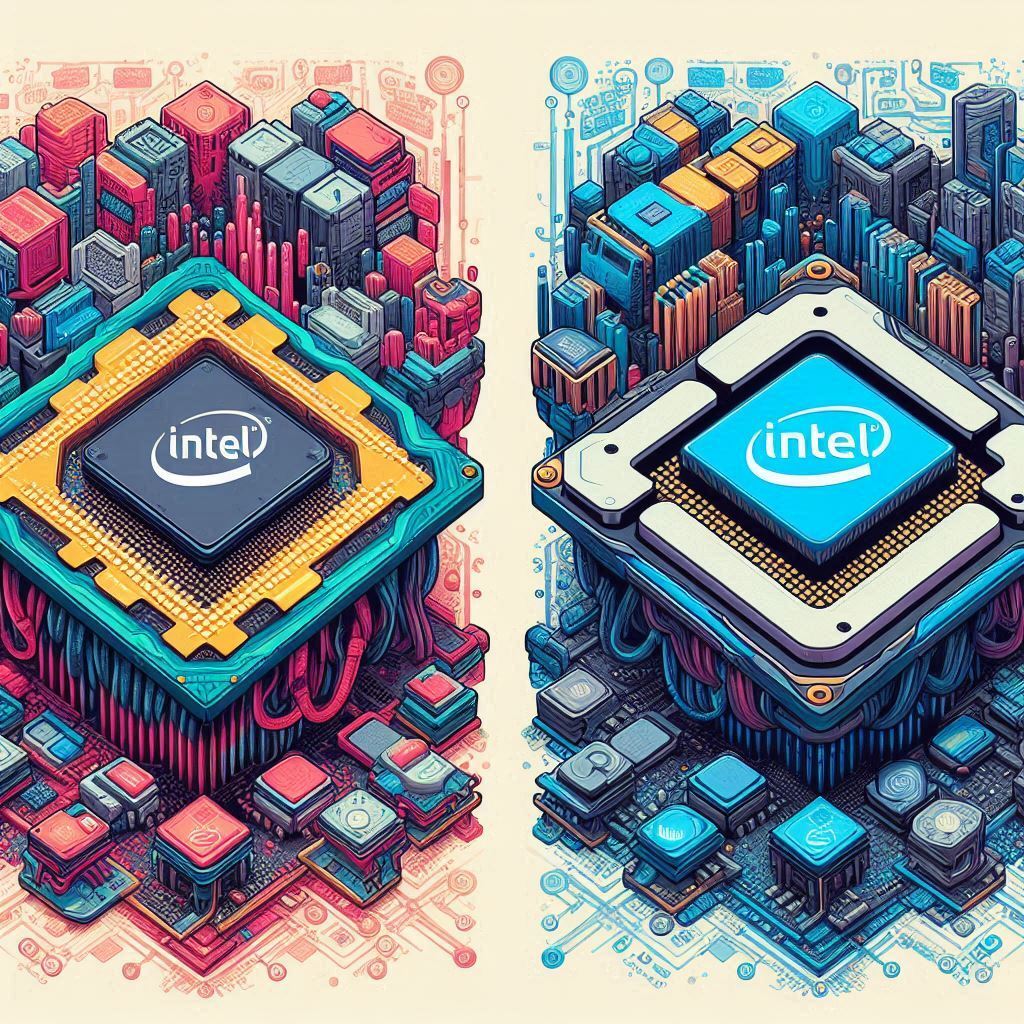 Ilustrasi Perbandingan Antara Prosesor Intel dan AMD