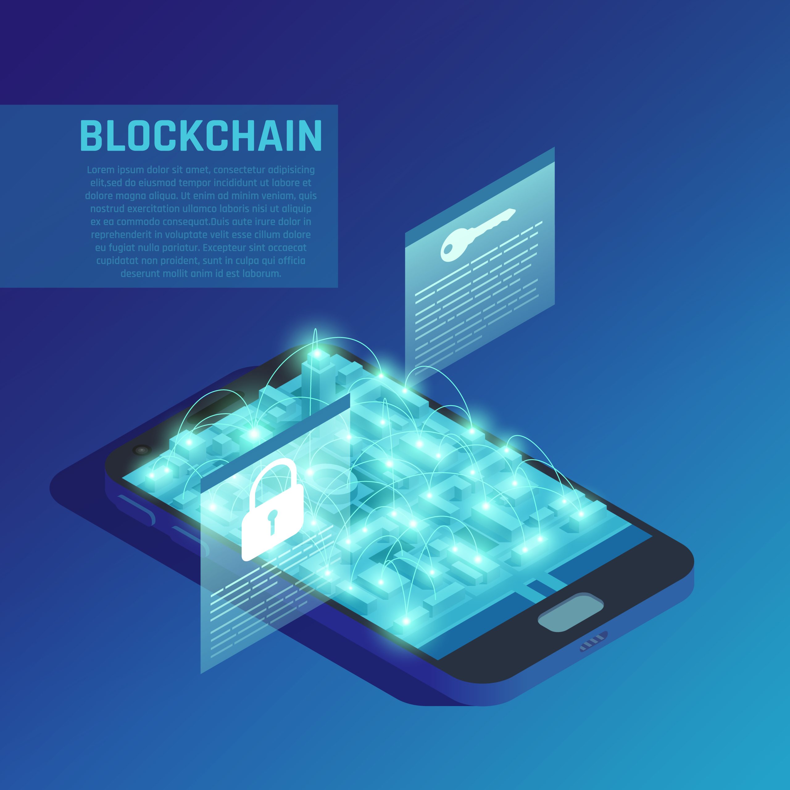 Blockchain Isometric Composition